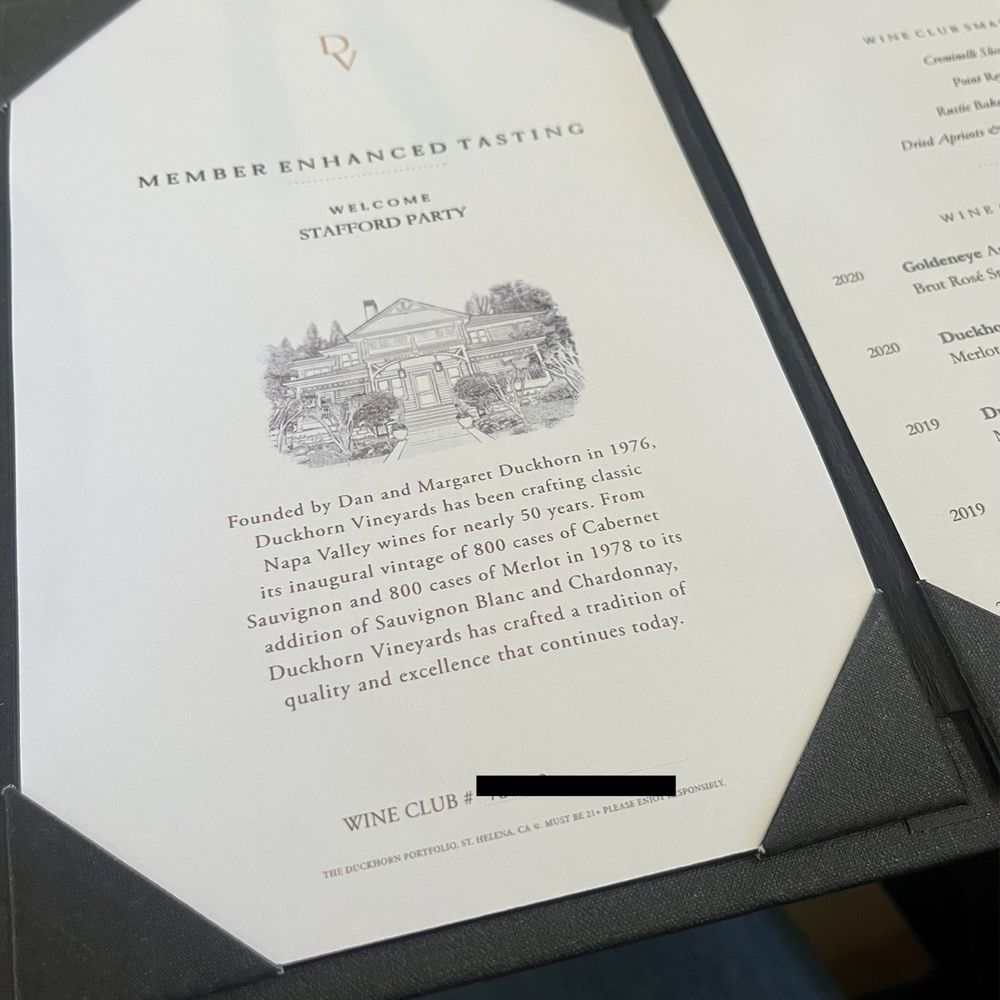Duckhorn Vineyards - Personalized Club Tasting! - Wineries Near Me - Saint Helena, California Duckhorn Vineyards - Personalized Club Tasting! - Wineries Near Me - Saint Helena, California