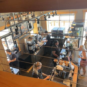 Woods Coffee - View from upstairs seating area - Coffee & Tea Near Me - Bellingham, Washington Woods Coffee - View from upstairs seating area - Coffee & Tea Near Me - Bellingham, Washington