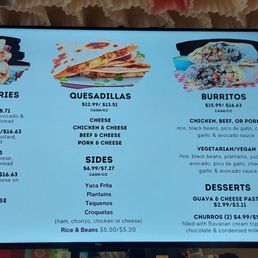 Menu Menu