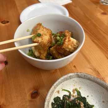 Oco Time - Crispy fried tofu and sea weed salad - Sushi Bars Near Me - Ukiah, California