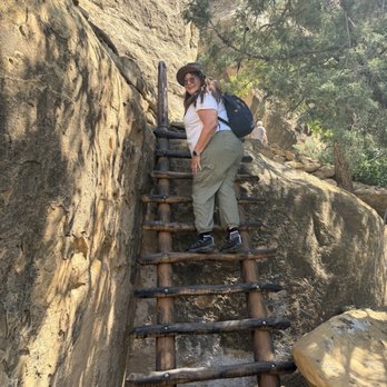 Mesa Verde Cliff Palace - this is the only Wood ladder that I climbed on this tour - Landmarks & Historical Buildings Near Me - Mesa Verde, Colorado