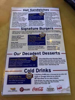 Menu photo 1 Toot's Restaurant Murfreesboro, TN Menu photo 1 Toot's Restaurant Murfreesboro, TN