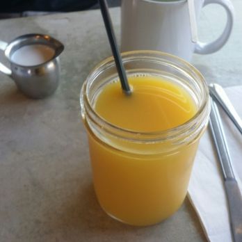 Cafe Topes - Orange juice and bomb coffee with yummy creamer - Coffee & Tea Near Me - Carlsbad, California