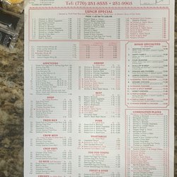 China Kitchen - MENU as of 9/28/24