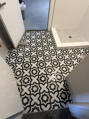 Bathroom Flooring Installs - La Quinta, CA - Our team specializes in all types of tile installation! Bathroom Flooring Installs - La Quinta, CA - Our team specializes in all types of tile installation!