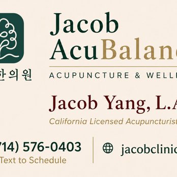 Jacob Acubalance - Biz card - Front - Acupuncture Near Me - Yorba Linda, California Jacob Acubalance - Biz card - Front - Acupuncture Near Me - Yorba Linda, California