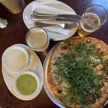 Jupiter - white is ranch sauce. Green is Jalapeño. Pizza was their Capella. :) - Pizza Near Me - Berkeley, California Jupiter - white is ranch sauce. Green is Jalapeño. Pizza was their Capella. :) - Pizza Near Me - Berkeley, California