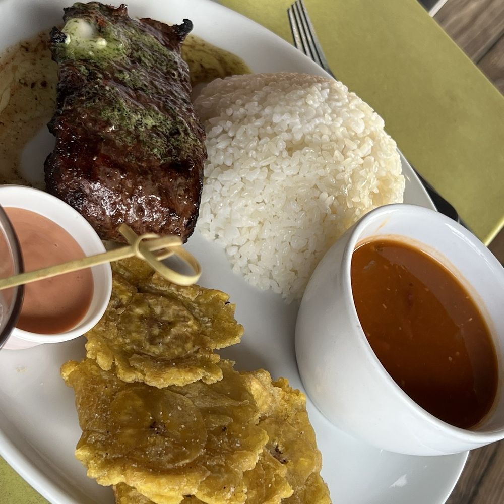 Tamboo Hotel & Restaurant - Skirt steak. Delicious with cilantro butter - Caribbean Near Me - Rincon, Puerto Rico Tamboo Hotel & Restaurant - Skirt steak. Delicious with cilantro butter - Caribbean Near Me - Rincon, Puerto Rico