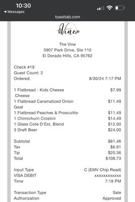 Menu photo 6 The Vine EDH El Dorado Hills, CA Menu photo 6 The Vine EDH El Dorado Hills, CA