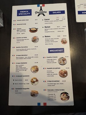 Menu photo 2 Paulette Cafe Conroe, TX
