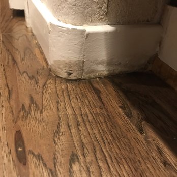 Master Floors - Sample of stain left on base boards and breakfast nook. - Refinishing Services Near Me - Reno, Nevada