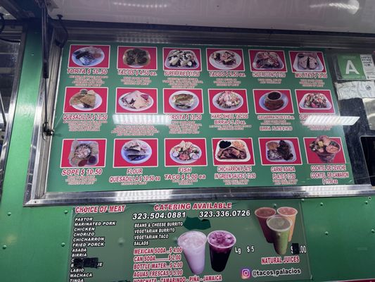 Menu photo 1 Tacos Palacios Toluca lake, CA