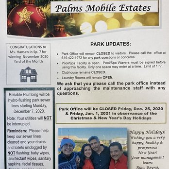 Palms Mobile Estates - our best wishes for this 2021 from palms mobile estates team.! - Campgrounds Near Me - Chula Vista, California Palms Mobile Estates - our best wishes for this 2021 from palms mobile estates team.! - Campgrounds Near Me - Chula Vista, California