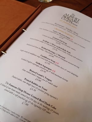 Menu photo 2 The Albert Square Chop House Manchester, XGM