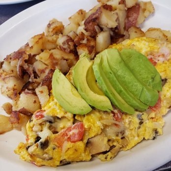 Lumberjack Cafe - Cali Omelet w/ logger potatoes. - Breakfast & Brunch Near Me - Big Bear City, California Lumberjack Cafe - Cali Omelet w/ logger potatoes. - Breakfast & Brunch Near Me - Big Bear City, California