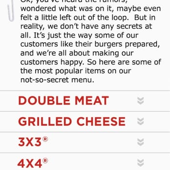 In-N-Out Burger - Secret Menu - Burgers Near Me - Temecula, California