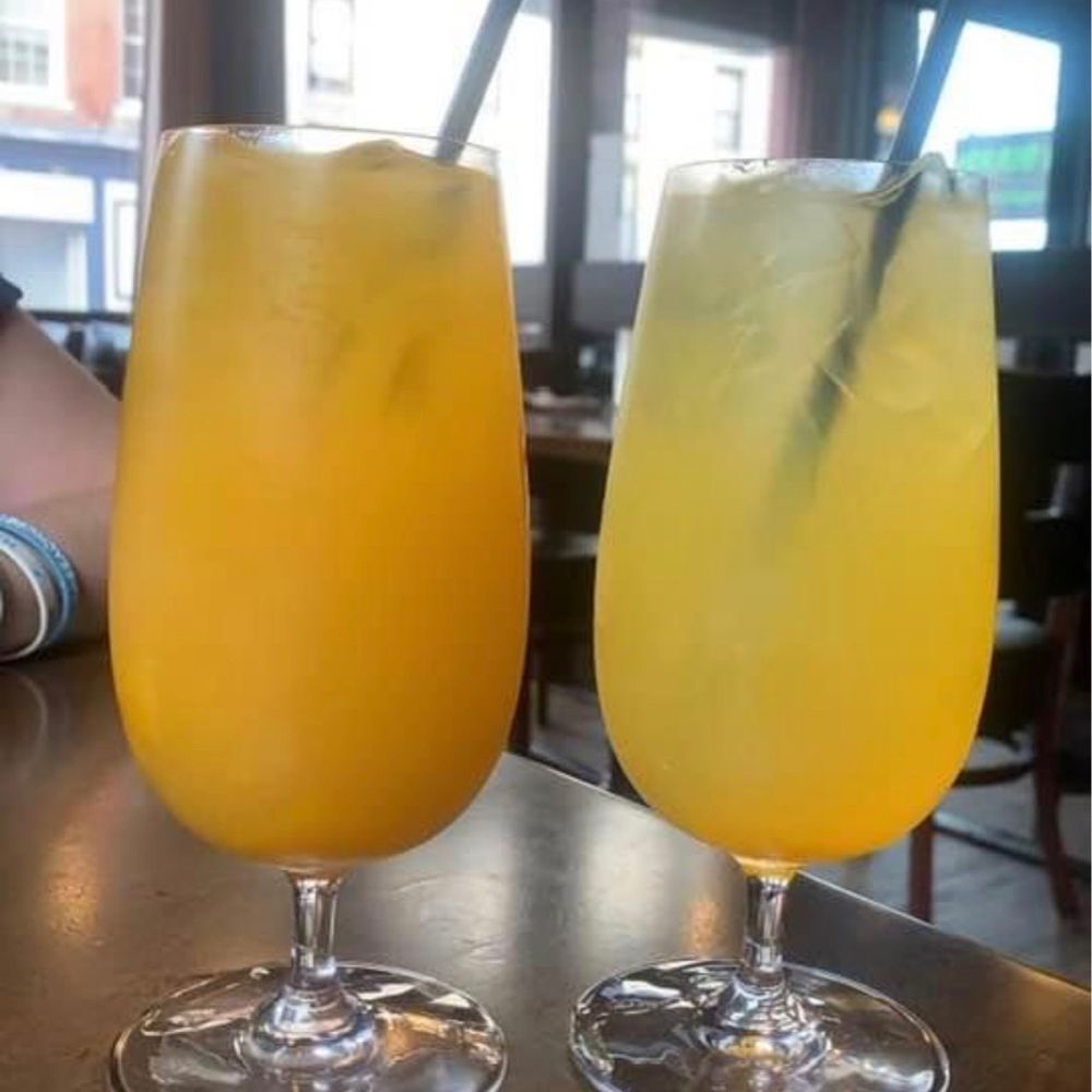 Veggie Fun - Mango Green Tea and Passion Fruit Lemonade - Vegan Near Me - Providence, Rhode Island Veggie Fun - Mango Green Tea and Passion Fruit Lemonade - Vegan Near Me - Providence, Rhode Island