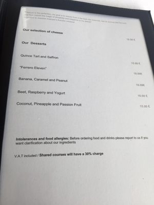 Menu photo 8 Eleven Lisbon, 11