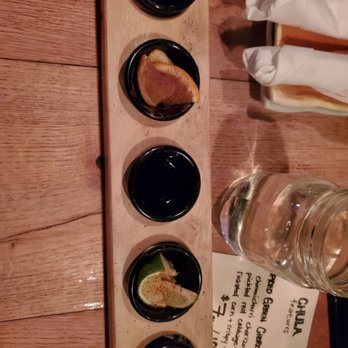 Chula Taberna Mexicana - Tequila flight - Mexican Near Me - Toronto, Ontario