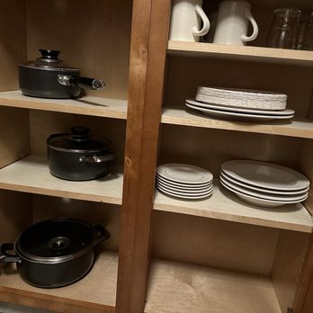 The Pines Resort - The extent of the cookware and dishes. We went to the Dollar Store in Oakhurst to purchase normal sized cups. - Resorts Near Me - Bass Lake, California The Pines Resort - The extent of the cookware and dishes. We went to the Dollar Store in Oakhurst to purchase normal sized cups. - Resorts Near Me - Bass Lake, California