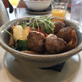 OEB Breakfast - Downtown - Meatball poutine bowl - Breakfast & Brunch Near Me - Calgary, Alberta OEB Breakfast - Downtown - Meatball poutine bowl - Breakfast & Brunch Near Me - Calgary, Alberta
