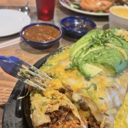 Pastor skillet burrito