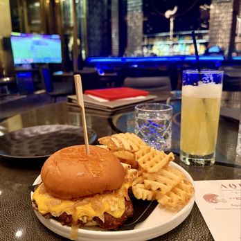 Aqua - Smash Burger (Super Bowl menu) - Seafood Near Me - Las Vegas, Nevada