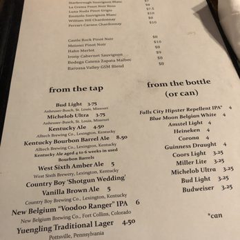 Old Owl Tavern - Beer menu - American Near Me - Harrodsburg, Kentucky Old Owl Tavern - Beer menu - American Near Me - Harrodsburg, Kentucky