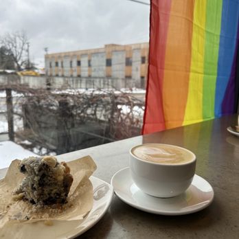 Picnic Cafe - Whoops-- devoured the amazing blueberry muffin before I could take a pic! And a latte! - Cafes Near Me - Salt Lake City, Utah