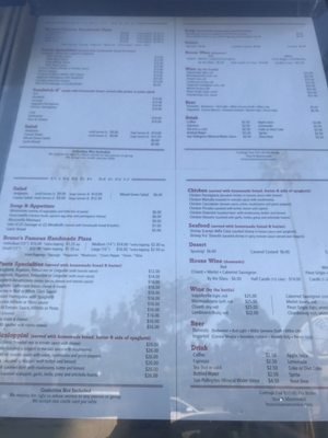 Menu photo 3 Bruno's Santa Monica, CA