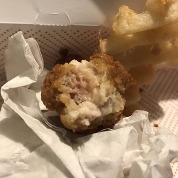 Chick-fil-A - As you can see in the picture, the chicken does not looked cooked well. It looks bloody. - Fast Food Near Me - Puyallup, Washington Chick-fil-A - As you can see in the picture, the chicken does not looked cooked well. It looks bloody. - Fast Food Near Me - Puyallup, Washington