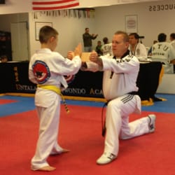 Untalan's Taekwondo Academy - Testing for orange belt.