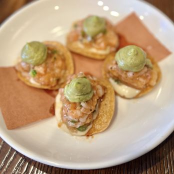 Cascalote Latin Bistro - Tostadas de salmon - Latin American Near Me - New York, New York Cascalote Latin Bistro - Tostadas de salmon - Latin American Near Me - New York, New York