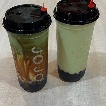 Jojo Tea Shoppe - Matcha brown sugar with boba & Avocado smoothie - Coffee & Tea Near Me - Rancho Cucamonga, California