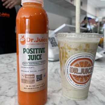Dr Juice - Orange and carrot juice and banana cooler. - Acai Bowls Near Me - Glendale, California