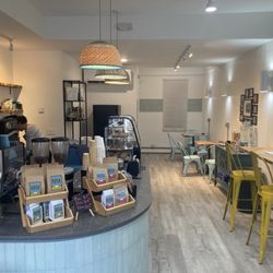 Rosaflorida Coffee - Inside comfortable seating for cozy conversations and reading