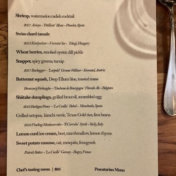 Barley Swine - Pescatarian tasting menu 4/19. - New American Near Me - Austin, Texas Barley Swine - Pescatarian tasting menu 4/19. - New American Near Me - Austin, Texas