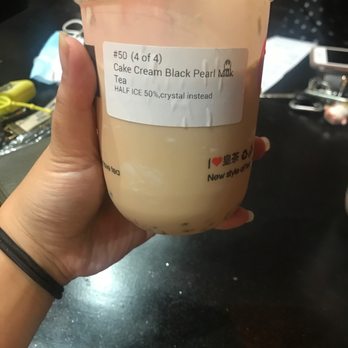 Royal Tea - Cake cream black pearl milk tea - Bubble Tea Near Me - Duluth, Georgia