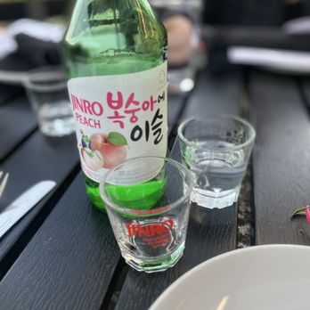 Arario Midtown - Peach Soju to start the evening - Korean Near Me - Reno, Nevada