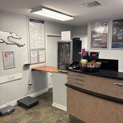 Greyhound Bus Lines - Front desk, stop in to weight your bags
