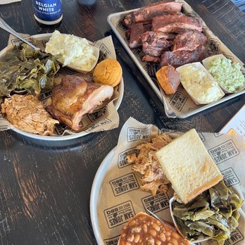 Sam Jones BBQ - Chopped BBQ, chicken, spareribs, sweet slaw, baked beans, collard greens, & potato salad. - Barbeque Near Me - Raleigh, North Carolina Sam Jones BBQ - Chopped BBQ, chicken, spareribs, sweet slaw, baked beans, collard greens, & potato salad. - Barbeque Near Me - Raleigh, North Carolina