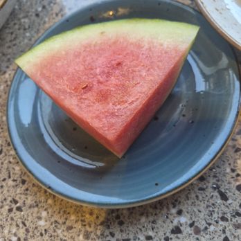 Lazy Dog Restaurant & Bar - Watermelon chunk that came with the buttered noodles - New American Near Me - Concord, California Lazy Dog Restaurant & Bar - Watermelon chunk that came with the buttered noodles - New American Near Me - Concord, California