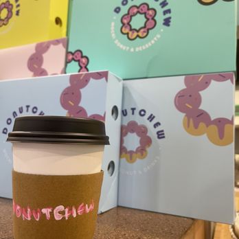 Donutchew - Fair Oaks Mall - Mocha latte - Desserts Near Me - Fairfax, Virginia