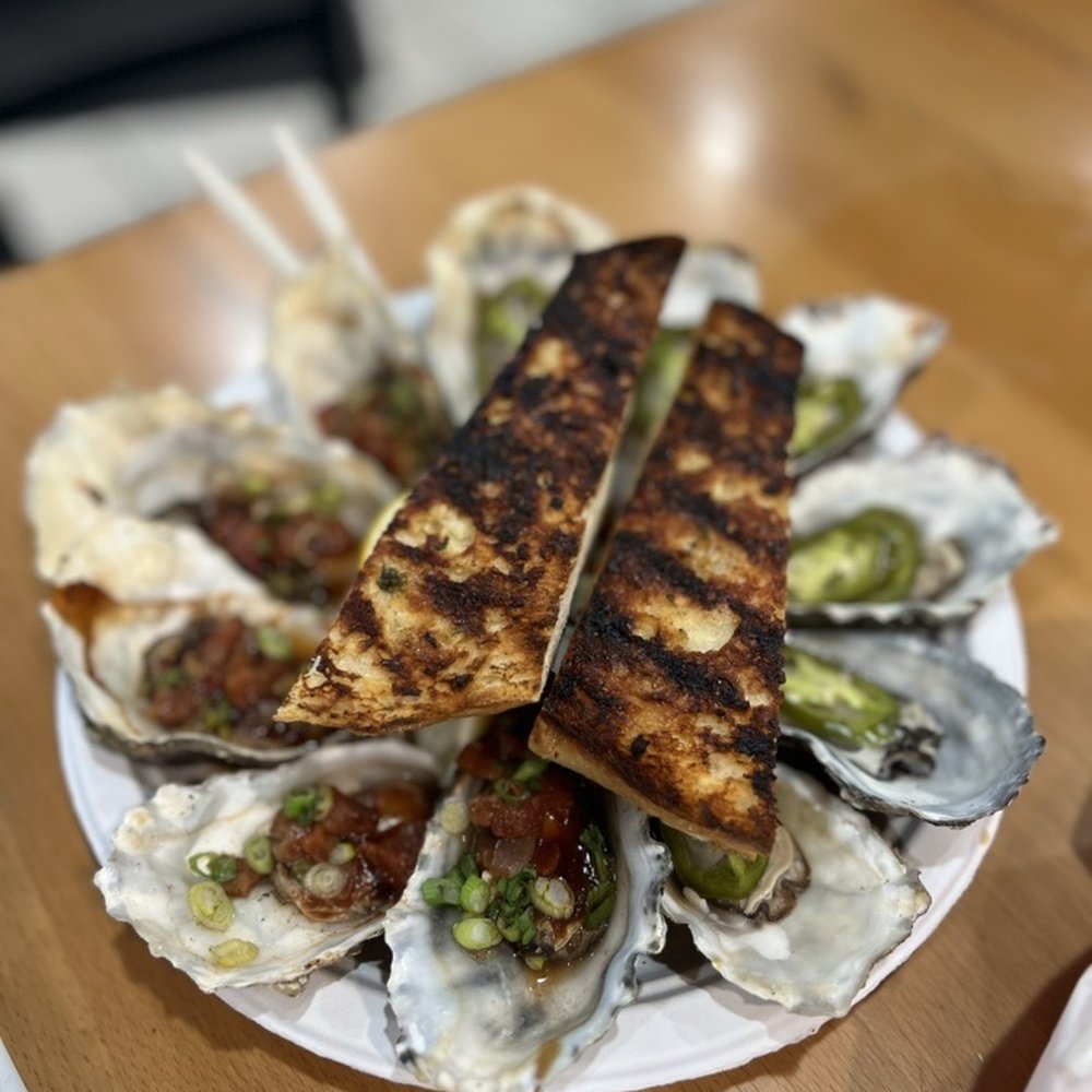 Fisherman's Cove - sweet heaters: grilled with pickled jalapeños & shallots = $22 - Seafood Near Me - Bodega Bay, California Fisherman's Cove - sweet heaters: grilled with pickled jalapeños & shallots = $22 - Seafood Near Me - Bodega Bay, California