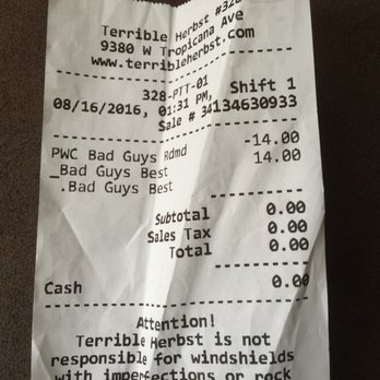 Terrible Herbst - Double the price for half the service! - Convenience Stores Near Me - Las Vegas, Nevada Terrible Herbst - Double the price for half the service! - Convenience Stores Near Me - Las Vegas, Nevada