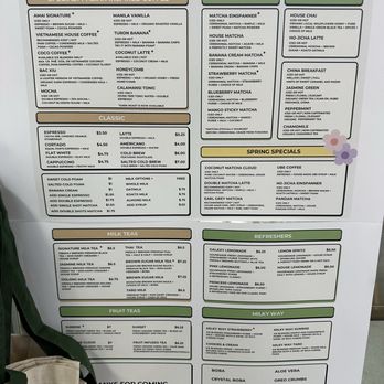 Amai Tea & Cafe - Menu as of 3/26/26 - Coffee & Tea Near Me - Torrance, California Amai Tea & Cafe - Menu as of 3/26/26 - Coffee & Tea Near Me - Torrance, California