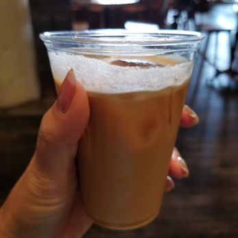 Brash Coffee - Iced coffee with chocolate syrup and a splash of oatmilk - Coffee & Tea Near Me - Atlanta, Georgia Brash Coffee - Iced coffee with chocolate syrup and a splash of oatmilk - Coffee & Tea Near Me - Atlanta, Georgia