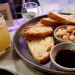 Bread plate with olives and almonds .EXCEEDED EXPECTATIONS!