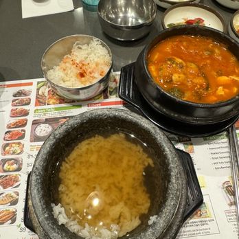BCD Tofu House - Add "hot water" to rice to make portage - Korean Near Me - Irvine, California BCD Tofu House - Add "hot water" to rice to make portage - Korean Near Me - Irvine, California