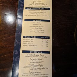 Happy Hour cocktail menu. Happy Hour cocktail menu.